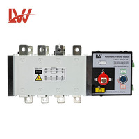 ATS Marque propre et prix d'usine Contrôleur de puissance double alimentation Commutateur de transfert automatique pour générateur LWS1-100GA/4P 100A 250A 630A
