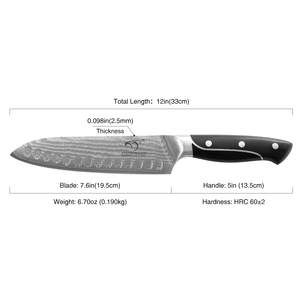 <span class=keywords><strong>Véritable</strong></span> <span class=keywords><strong>couteau</strong></span> de cuisine <span class=keywords><strong>damas</strong></span> <span class=keywords><strong>couteau</strong></span> Santoku japonais haute qualité 67 couches VG-10 <span class=keywords><strong>couteau</strong></span> de coupe <span class=keywords><strong>damas</strong></span> avec manche ABS - Product Image 2