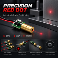 Module laser rouge ZhonNa 650nm 5mW, tête de positionnement industrielle à point unique, PCB 2.1-3V, pièces d'équipement laser pour alignement de roues de pneus