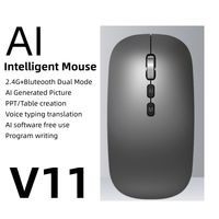 Nuevo Ratón Inalámbrico con Voz AI 2.4G, Traducción, Escritura, Dibujo, Formularios, Inteligencia Artificial, Ratón Deepseek