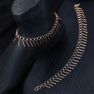 Chevillères de style italien, bijoux de pied élégants à chaîne, accessoire de mode haut de gamme, bracelet de cheville de créateur pour femmes - Product Image 1