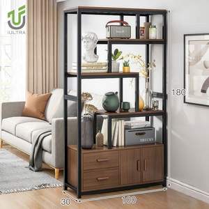 IULTRA Étagère de bureau autoportante moderne, séparateur d'espace ouvert haut, cloison de bureau - Product Image 2