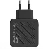 Nouvelle Tendance 2026 : Adaptateur de Charge Rapide PD 65W 5V 3A avec Ports USB Type-C Rétractables 3-en-1, Conception Pliable, Charge Rapide QC3.0, Garantie 1 An
