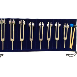 8 diapasones, 126.22Hz, 136.1Hz, 141.27Hz, 172.06Hz, 210.42Hz, 194.18Hz, oro y plata. - Product Image 1