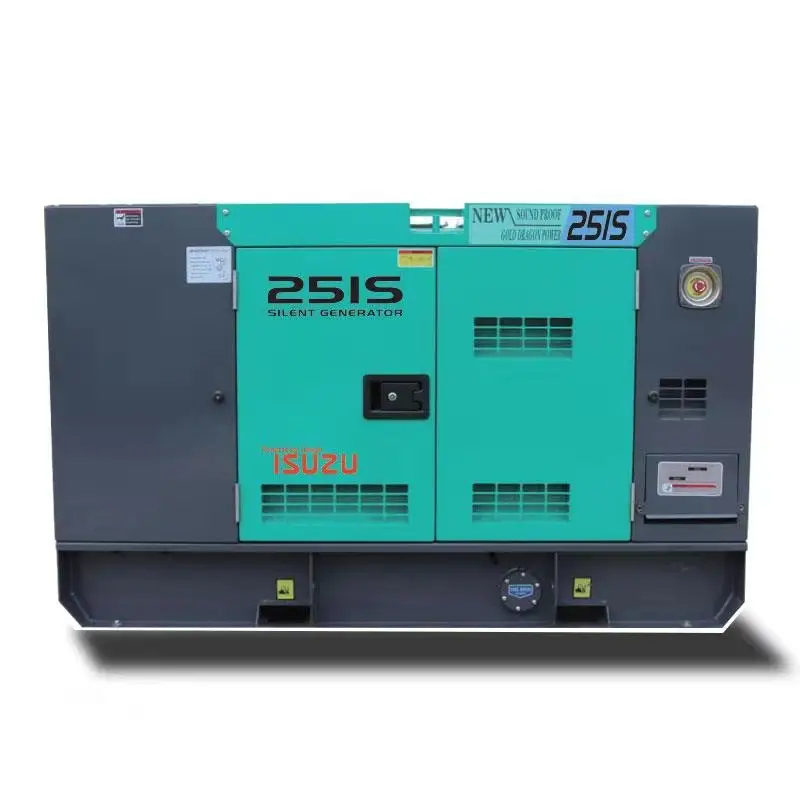 25kva silent diesel generator 20kw generator set power by Japanese ISUZU engine