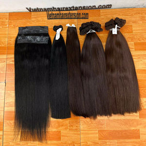 Extensions de Cheveux Humains Vietnamiens de Qualité Supérieure, Tissage Double Drawn, Cheveux Vierges Bruts Lisses, Couleur Naturelle, 100 % Cheveux Humains en Paquet - Product Image 6