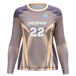 ชุดวอลเลย์บอลคอกลมแขนยาวสำหรับผู้หญิงชุดเล่นวอลเลย์บอลฝึกซ้อมแข่งขัน - Product Image 1