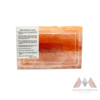 Plaque de sel de l'Himalaya MRPL_2332 12x8x1,5 pouces, plaque de cuisson rainurée, style Feng Shui