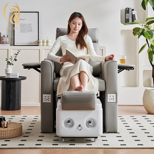 高級ペディキュアチェア「チュケ」、スパ機能付き、調節可能なリクライニングシート、マッサージ＆自動排水機能搭載 - Product Image 2