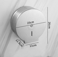 Boîte à mouchoirs murale moderne en acier inoxydable sans perçage, porte-papier toilette pour la maison, l'hôtel et la cuisine