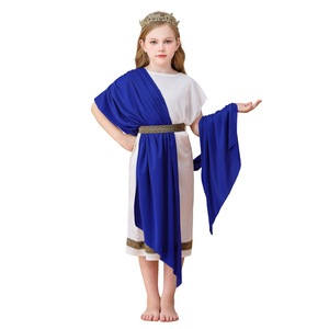 Costume d'Halloween pour enfants, robe <span class=keywords><strong>de</strong></span> <span class=keywords><strong>la</strong></span> <span class=keywords><strong>mythologie</strong></span> grecque, robe <span class=keywords><strong>de</strong></span> garçon et <span class=keywords><strong>de</strong></span> fille, tunique romaine blanche, robe longue en polyester, carnaval - Product Image 5