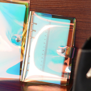 Carpeta recargable de Pvc con 6 anillos, cuaderno creativo con láser para oficina y escuela, suministros de papelería, A5, A6 - Product Image 4