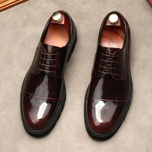 รองเท้าหนังแท้ฟูลเกรนสไตล์อังกฤษ สำหรับฤดูร้อนและฤดูใบไม้ผลิ  ใส่ได้หลากหลายโอกาส บุขนแกะ  หัวเหลี่ยม  สไตล์เรโทร น้ำหนักเบา - Product Image 5