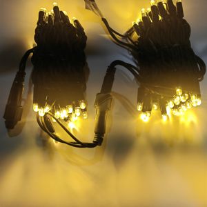 Ip65 Không Thấm Nước Ngoài Trời Trang Trí Cây Cổ Tích Cáp Màu Đen 10M 100 Đèn LED Cao Su Chuỗi Lights Cho Giáng Sinh Kỳ Nghỉ Đảng Wedding - Product Image 4