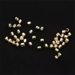 Véritable matériau GF rempli d'or 14K <span class=keywords><strong>pour</strong></span> bijoux <span class=keywords><strong>bracelets</strong></span> de bricolage faisant <span class=keywords><strong>des</strong></span> perles d'espacement à facettes de haute qualité - Product Image 6