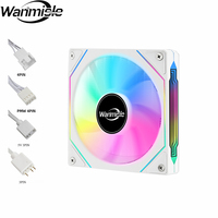 Ventilateurs de refroidissement de boîtier Wanmisle de haute qualité 120 mm RGB ARGB, ventilateur de refroidissement de boîtier d'ordinateur 12 V CC, ventilateur de refroidissement RGB pour PC de jeu