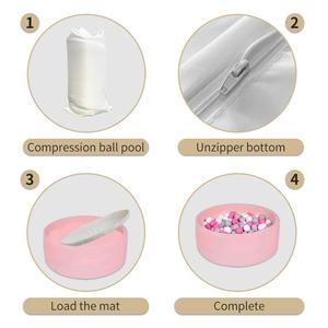 Fosses à balles d'intérieur 31D en mousse personnalisées OEM/ODM pour bébés jeux souples pour enfants pour le salon - Product Image 5