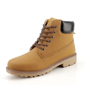 Bottes Martin en caoutchouc marron pour hommes, en stock, mode automne et hiver Offre Spéciale