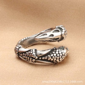 yunnique Eagle Claw <b>Ring</b> Stainless Steel Retro Silver Unisex Fashion Jewelry Gift - Product Image 5