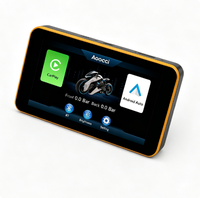 Aoocci C3 Pro Layar Sentuh HD 5 Inci untuk Sepeda Motor dengan Carplay, TPMS, Android Auto Nirkabel, dan IP67 untuk Pengendara Motor