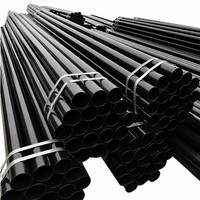 Tuyau en acier revêtu d'époxy polyéthylène noir pour le projet de protection des câbles des bâtiments municipaux