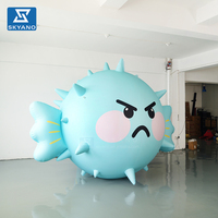 Modèle de poisson-baleine gonflable géant personnalisé, thème océanique extérieur, publicité commerciale, décoration de paysage pour événements