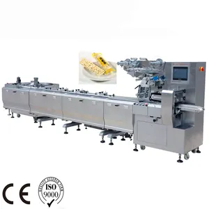 Rice Cake Packing Peanut Bar Machine Pillow Package Flow Wrapper Equipment