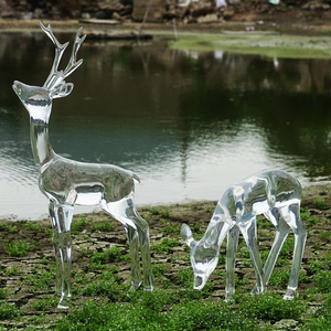 S750 Large <b>Running</b> Horse Sculpture White Fiberglass Handmade Eco-Friendly UV Resistant Outdoor Garden Landscape Decoration - Product Image 6
