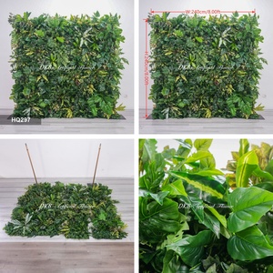Parete Botanica Artificiale a Tema Natura Selvaggia, Sfondo Montagna e Prato, Parete Artificiale di Monstera Deliciosa per Composizioni <span class=keywords><strong>Verdi</strong></span> da Negozio - Product Image 4