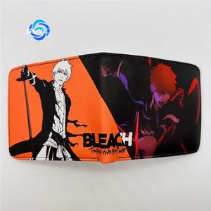 漂白动漫空心一护PU皮革可折叠短钱包学生男士零硬币支架配件 - Product Image 5