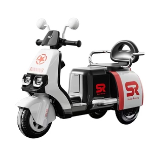 Coche de juguete con pedal eléctrico de 3 ruedas para niños, juguete de plástico con pilas y ruedas pequeñas para niños de 3 a 8 años, venta al por mayor - Product Image 3