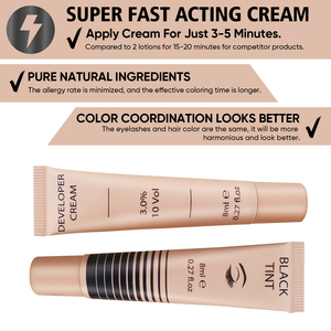 Kit de Tinte para Pestañas y <span class=keywords><strong>Cejas</strong></span> de Marca Privada al por Mayor, 8 ml, Kit Profesional de Tinte para <span class=keywords><strong>Cejas</strong></span>, Kit de Tinte Instantáneo de Queratina para Pestañas - Product Image 2