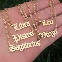 Collier en forme de lettres en or 18K personnalisé, pendentifs avec nom, en acier inoxydable, OEM/ODM, pour hommes et femmes, pièces