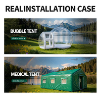 Tente médicale d'urgence gonflable facile à installer, résistante à l'eau, avec pompe à air électrique pour les secours en cas de catastrophe et les interventions médicales