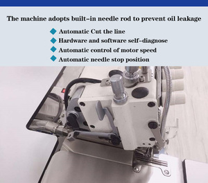 Nouvelle machine à coudre industrielle OREN - Programmable, haute vitesse, informatisée, point noué, alimentation manuelle, pour bas, brassards et semelles - Product Image 3