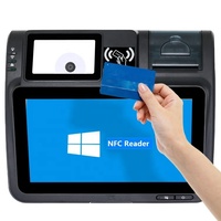 Tableta pos android de alta calidad, dispositivo con escáner de código de barras e impresora térmica, pos