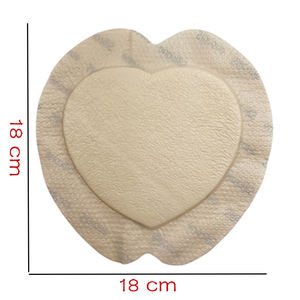 Perban silikon Sacral medis berperekat besar bantalan busa pinggiran silikon lunak - Product Image 2