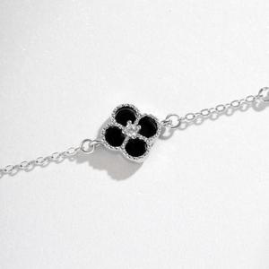 Dylam Designer Luxury <strong>Brand</strong> New Fine <strong>Jewelry</strong> Four Leaf Clover <strong>Lucky</strong> Bracelet Gemstone Valentines Bracelets - Product Image 2