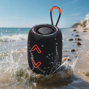 P PRO27 Enceinte Portable Étanche pour Système Audio Extérieur Sans Fil avec Lumière RGB, Rechargeable, Sangle de Transport, en Plastique - Product Image 3