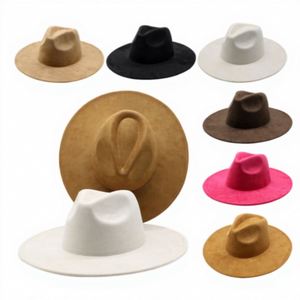 Sombreros de Vaquero Occidentales de Gamuza con Ala Ancha, Personalizables, de Moda para Adultos, con Grabado Láser, Venta al por Mayor - Product Image 1