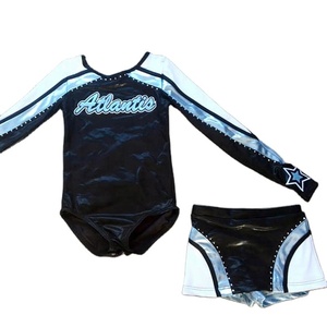 Fourniture directe en usine d'uniformes de cheerleading conçus sur mesure pour adultes Ensemble polyester spandex imprimé Costumes de cheerleading OEM - Product Image 6