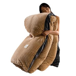 Wholesale New Cross-Border 400gsm Magic Milk <strong>Fleece</strong> Solid Quilted Breathable <strong>Duvet</strong> <strong>Cover</strong> for Home Hotel - Product Image 3