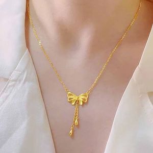 Nuevo Collar de Cadena para Clavícula 2025: Diseño Sencillo y Exquisito con Lazo de Filigrana, Estilo Versátil y Atrevido - Product Image 1