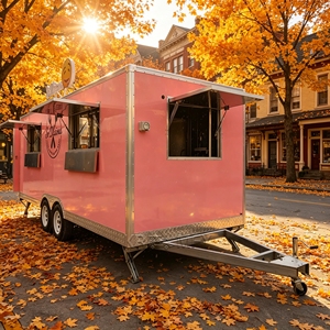 Fast Sandwich Trailer USA Ice Cream Food Truck Festival Coffee CE Catering <b>Cart</b> - Product Image 1