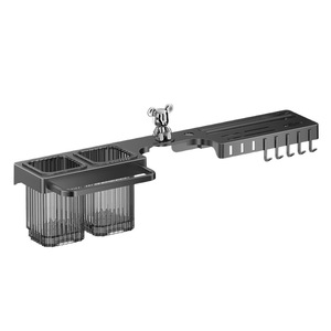 Estante de cocina de pared Chaozhou con soporte para palillos y estante de almacenamiento, colgador multiusos con drenaje, forma cuadrada - Product Image 1