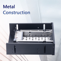 Unestech 2Bay SATA Hot Swap Enclosure 2.5 Inch Too-Free Disque dur Interne HDD Mobile Rack Hot Computer Drive PC Aluminium