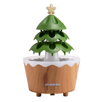 Nouveau diffuseur d'huiles essentielles et humidificateur d'air de table 2025, 250 ml, électrique, en plastique, avec bruit blanc, effet pluie, lumière LED, 30 dB