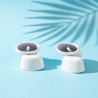 Conteneur ovale en plastique PP de 50g pour baume à lèvres, déodorant et crème solaire, avec bouchon à vis, impression numérique personnalisée du logo