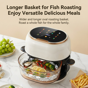 หม้อทอดไร้น้ำมันแบบกระจกใส รุ่นใหม่ ความจุ 4 ลิตร หน้าจอสัมผัสอัจฉริยะ |   หม้อหุงข้าวเพื่อสุขภาพแบบดิจิตอลไร้น้ำมัน |   เครื่องใช้ไฟฟ้าในครัวเรือนและโรงแรม - Product Image 2