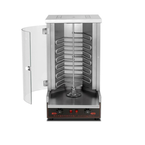 Grill à shawarma automatique à 4 brûleurs, machine à kebab, gyros, barbecue au gaz extérieur - Product Image 5